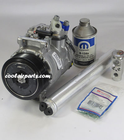 105111 Mercedes Benz Dodge Chrysler New AC Compressor Free AC Repair KIT 0002302128